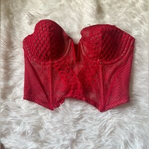 Red Victorias Secret Lace Bralette